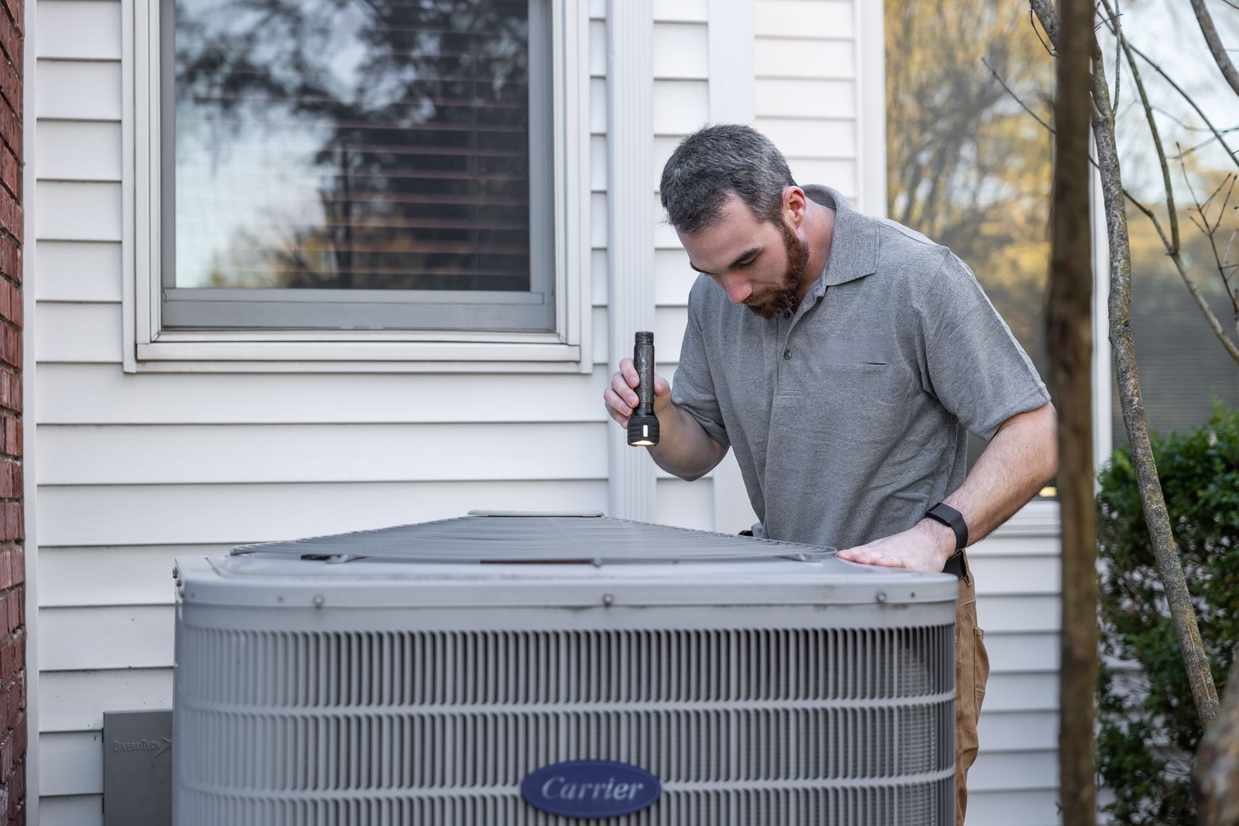 HVAC inspection and service work